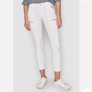 Joie Jeans White Skinny Zipper at Ankle Skinny Jeans US25
